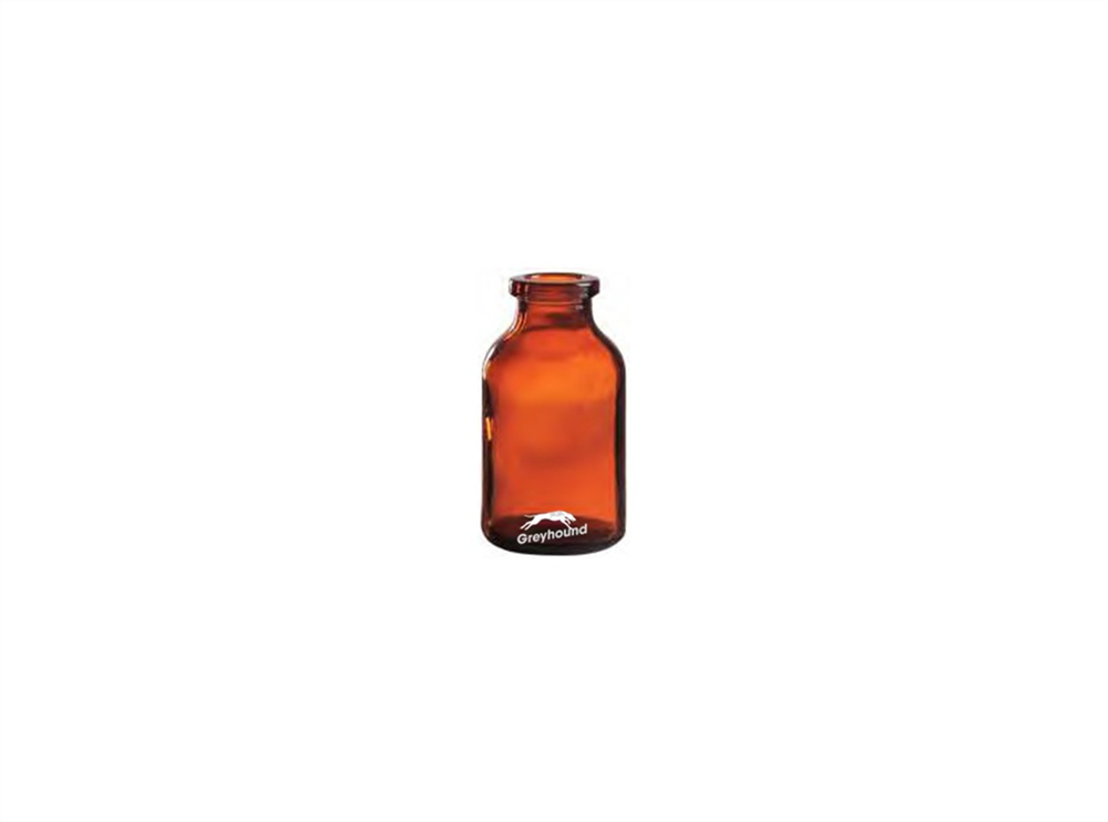 Picture of 20mL Injection Vial, Amber Glass, 1st Hydrolytic, 20mm Crimp Finish, (DIN ISO)